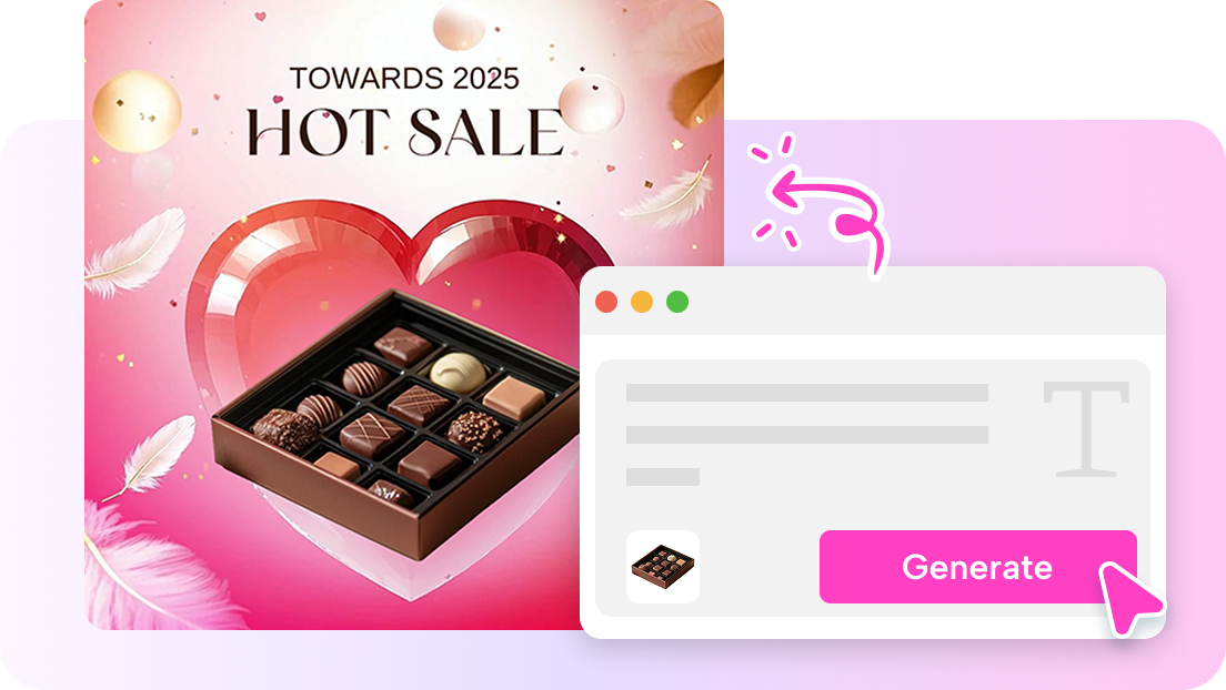 한 번의 클릭으로 즉시 생성되는 AI 포스터